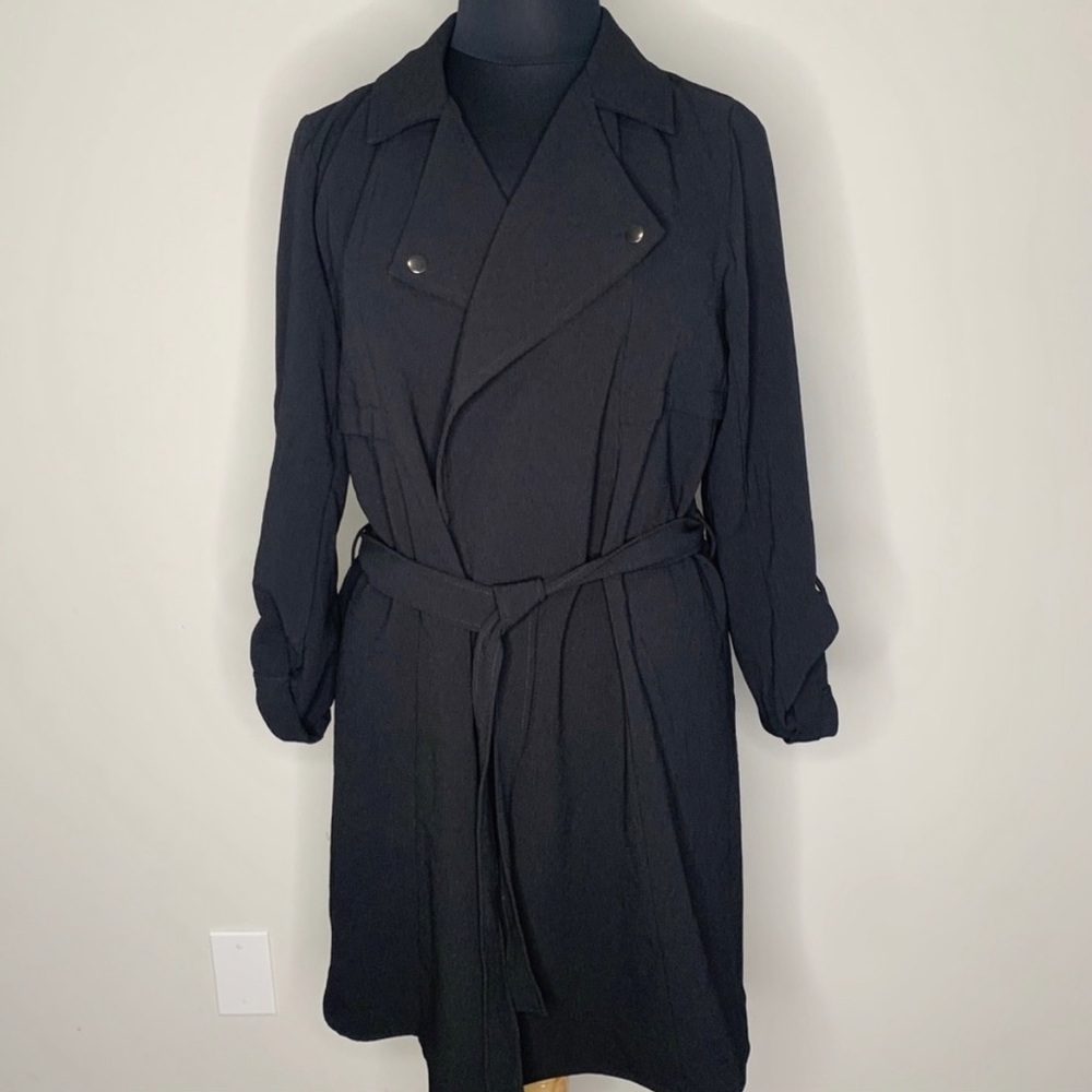 Torrid tie waist wrap trench coat